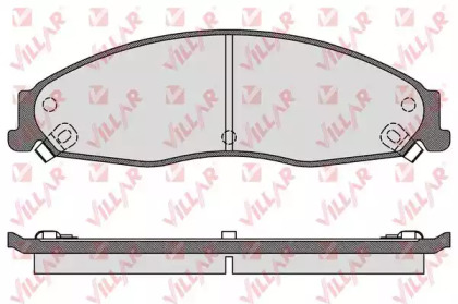 Комплект тормозных колодок (VILLAR: 626.1704)