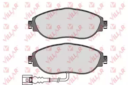 Комплект тормозных колодок (VILLAR: 626.1734)