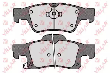 Комплект тормозных колодок (VILLAR: 626.1737)
