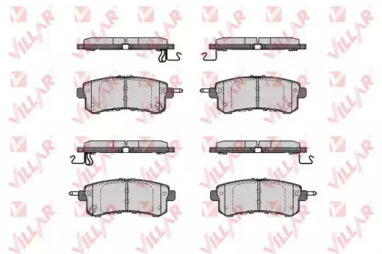 Комплект тормозных колодок (VILLAR: 626.1798)