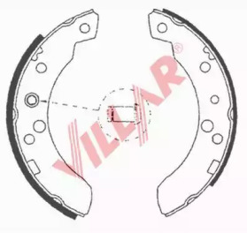 Комлект тормозных накладок (VILLAR: 629.0611)