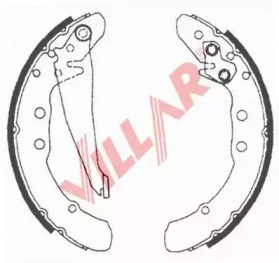 Комлект тормозных накладок (VILLAR: 629.0616)