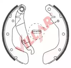 Комлект тормозных накладок (VILLAR: 629.0618)