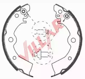 Комлект тормозных накладок (VILLAR: 629.0649)