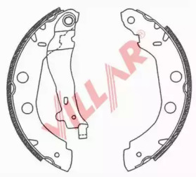 Комлект тормозных накладок (VILLAR: 629.0664)