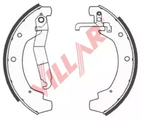 Комлект тормозных накладок (VILLAR: 629.0670)