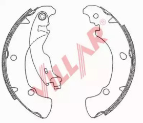 Комлект тормозных накладок (VILLAR: 629.0681)