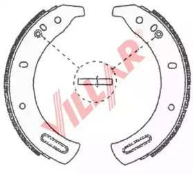 Комлект тормозных накладок (VILLAR: 629.0700)