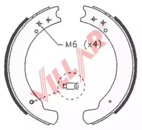 Комлект тормозных накладок (VILLAR: 629.0702)