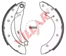 Комлект тормозных накладок (VILLAR: 629.0705)