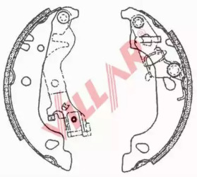 Комлект тормозных накладок (VILLAR: 629.0709)