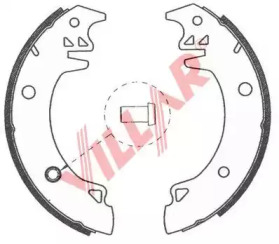Комлект тормозных накладок (VILLAR: 629.0755)