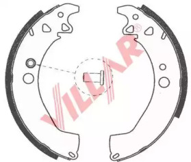 Комлект тормозных накладок (VILLAR: 629.0756)