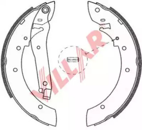 Комлект тормозных накладок (VILLAR: 629.0757)