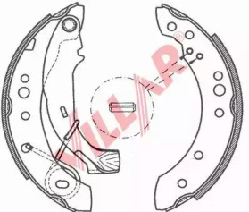Комлект тормозных накладок (VILLAR: 629.0785)