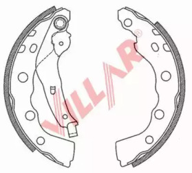 Комлект тормозных накладок (VILLAR: 629.0791)