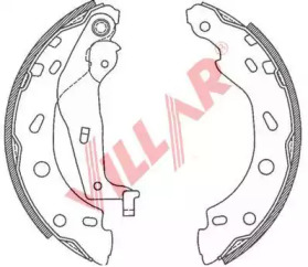 Комлект тормозных накладок (VILLAR: 629.0792)