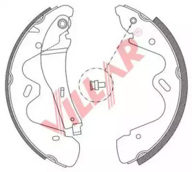 Комлект тормозных накладок (VILLAR: 629.0798)