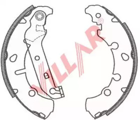 Комлект тормозных накладок (VILLAR: 629.0800)