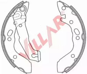 Комлект тормозных накладок (VILLAR: 629.0804)