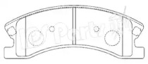 Комплект тормозных колодок (IPS Parts: IBD-1091)