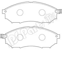 Комплект тормозных колодок (IPS Parts: IBD-1169)