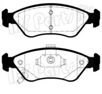 Комплект тормозных колодок (IPS Parts: IBD-1K02)