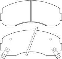 Комплект тормозных колодок (IPS Parts: IBD-1K11)