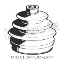 Комплект пыльника (IPS Parts: IBK-10009)