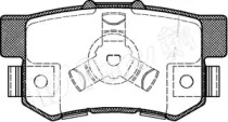 Комплект тормозных колодок (IPS Parts: IBR-1403)