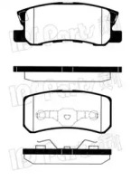 Комплект тормозных колодок (IPS Parts: IBR-1505)