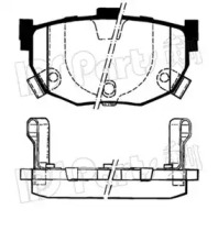 Комплект тормозных колодок (IPS Parts: IBR-1595)