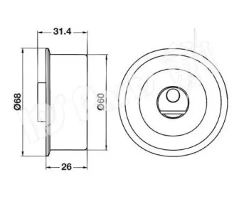 Натяжитель (IPS Parts: ITB-6102)