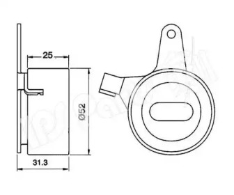 Натяжитель (IPS Parts: ITB-6301)