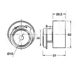 Натяжитель (IPS Parts: ITB-6313)