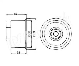 Натяжитель (IPS Parts: ITB-6316)