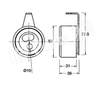 Натяжитель (IPS Parts: ITB-6317)