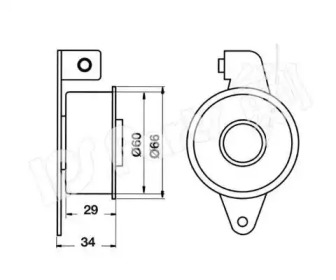 Натяжитель (IPS Parts: ITB-6340)