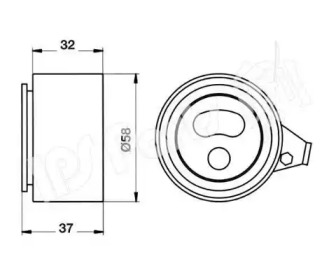 Натяжитель (IPS Parts: ITB-6346)