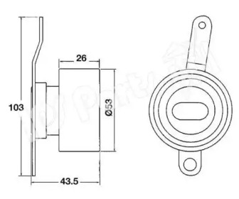 Натяжитель (IPS Parts: ITB-6414)