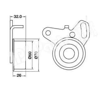 Натяжитель (IPS Parts: ITB-6504)