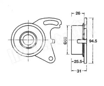 Натяжитель (IPS Parts: ITB-6505)