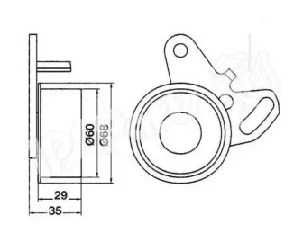 Натяжитель (IPS Parts: ITB-6508)