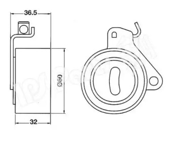 Натяжитель (IPS Parts: ITB-6509)