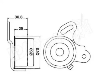 Натяжитель (IPS Parts: ITB-6511)