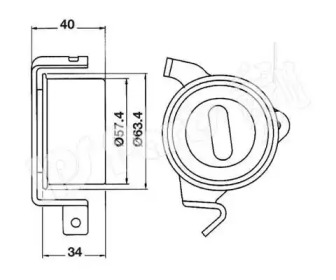 Натяжитель (IPS Parts: ITB-6512)