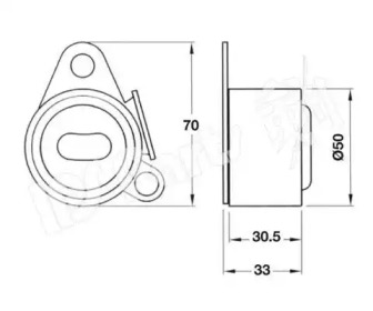 Натяжитель (IPS Parts: ITB-6536)