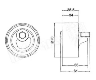 Натяжитель (IPS Parts: ITB-6700)