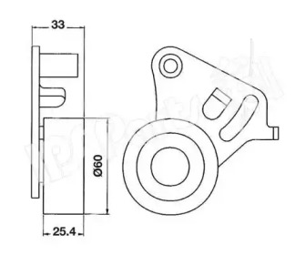 Натяжитель (IPS Parts: ITB-6901)