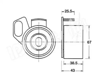 Натяжитель (IPS Parts: ITB-6907)